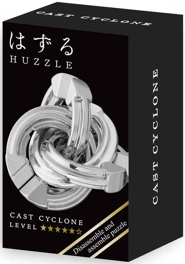 Puzzle mecanic - Mini Huzzle Cyclone - Silver | Hanayama