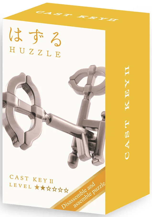 Puzzle mecanic - Mini Huzzle Key II - Silver | Hanayama