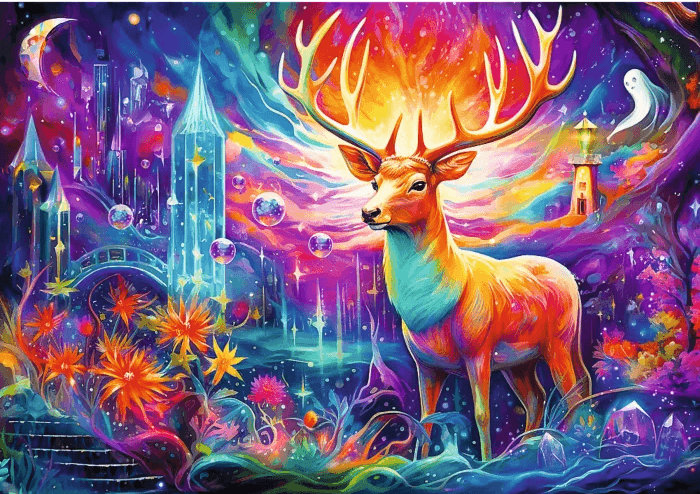 Puzzle 1000 piese - DreamScapes - Caprioara mistica | Trefl