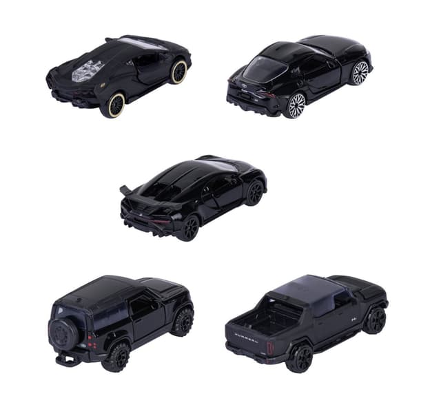 Set 5 masinute metalice Majorette - Black Edition 2.0 | Majorette