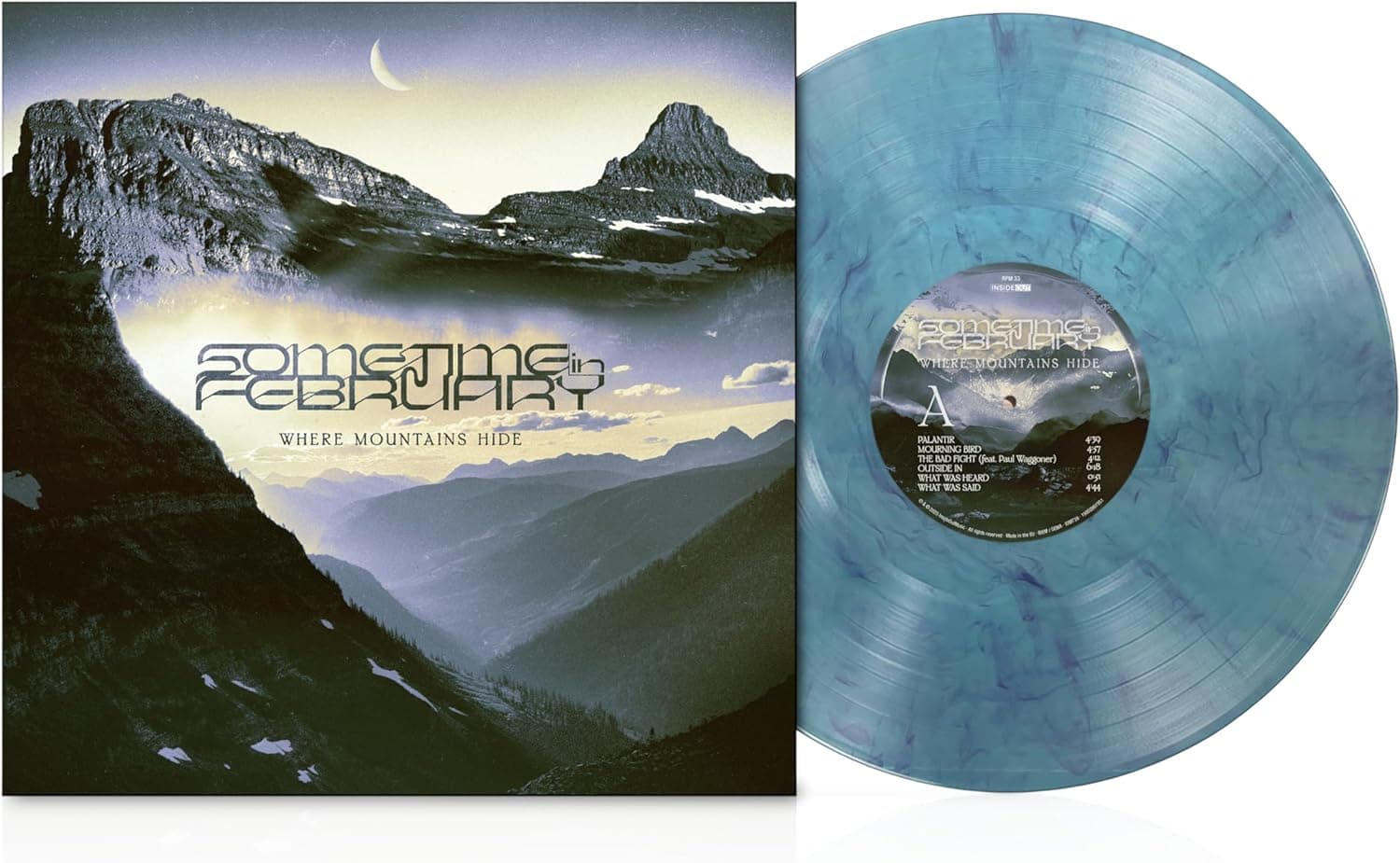 Where Mountains Hide (Blue With Lilac Marble Vinyl) | Sometime In February