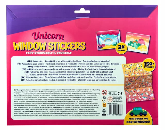 Autocolante pentru fereastra - Unicorn Window Stickers | Wins Holland
