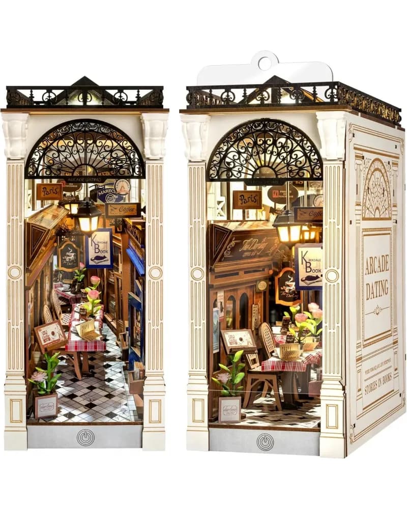 Book Nook. Puzzle 3D - Cotor de carte - Arcade Dating | Robotime