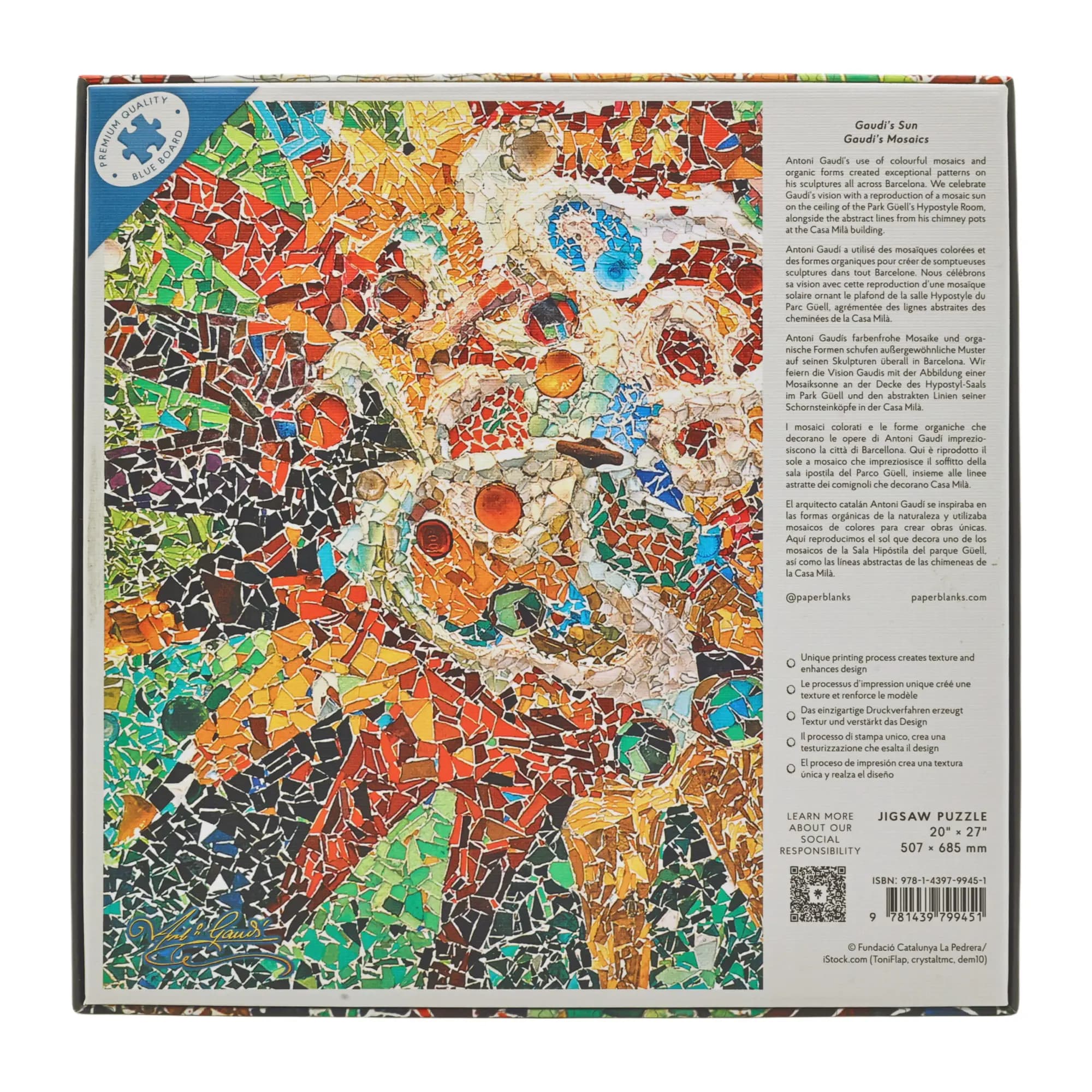 Puzzle 1000 de piese - Gaudi's Sun | Paperblanks