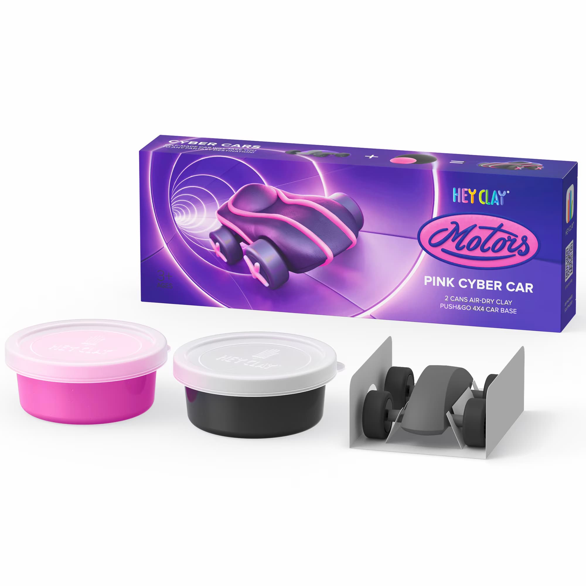 Set plastilina - Motors - Pink Cyber Car | Hey Clay