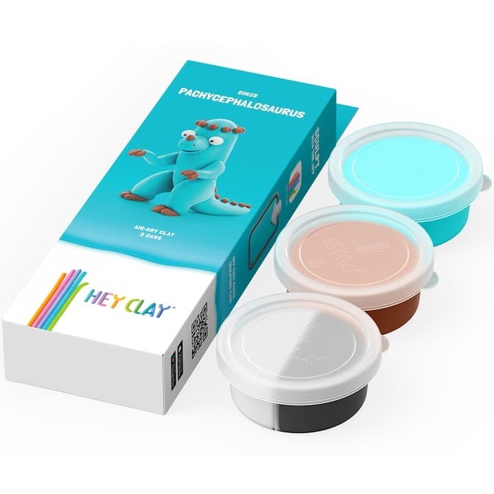Set creativ din lut - Hey Clay Dinos - Pachycephalosaurus | Hey Clay
