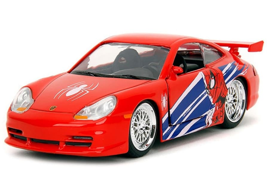 Masinuta metalica Marvel Spiderman - Porsche 911 GT3 RS, 1:32 | Jada Toys