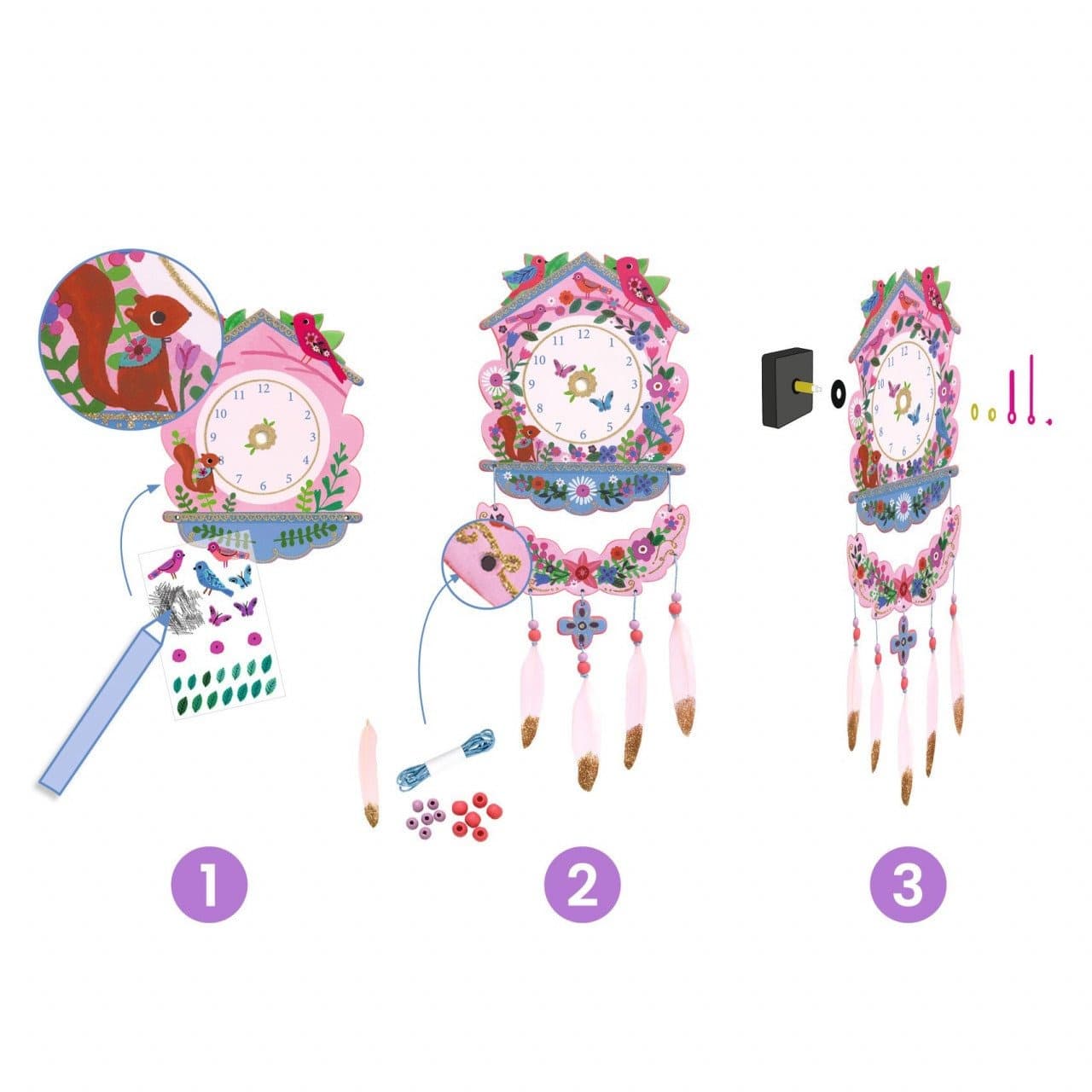 Set creativ DIY - Ceas de perete | Djeco