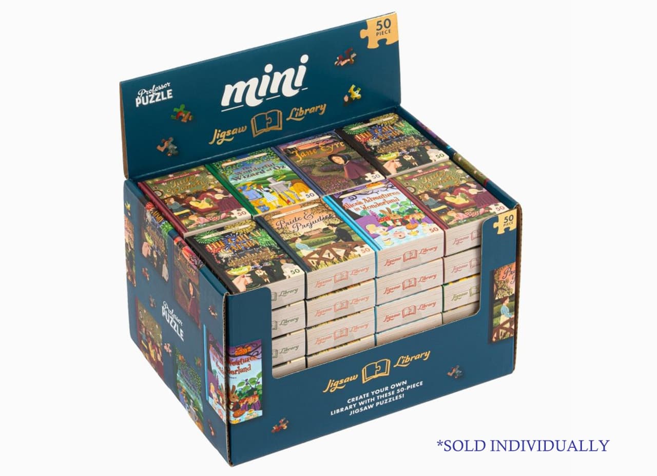 Mini-puzzle 50 piese - Jigsaw Library - Jane Eyre | Professor Puzzle