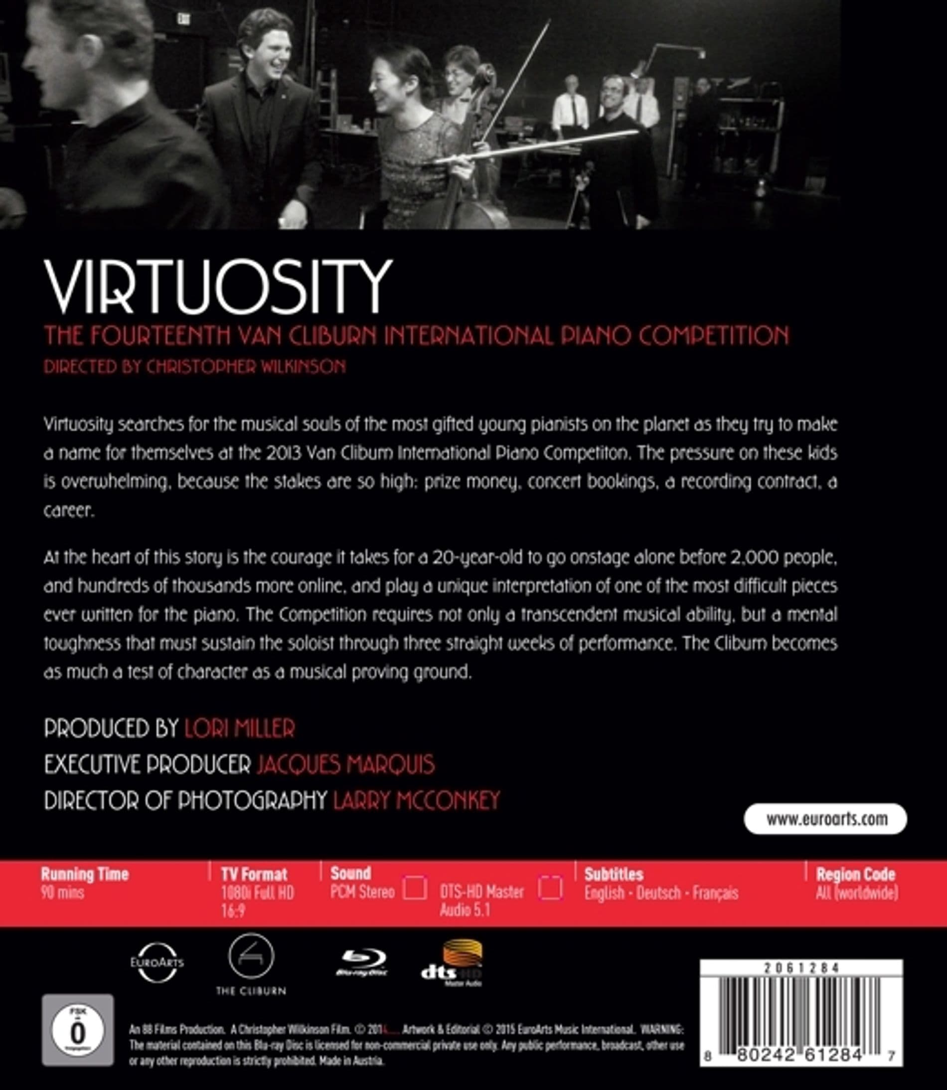 Virtuosity: The 14th Van Cliburn International Piano Competition (Blu-ray) | Vadym Kholodenko, Beatrice Rana, Sean Chen, Brentano String Quartet, Fort Worth Symphony Orchestra