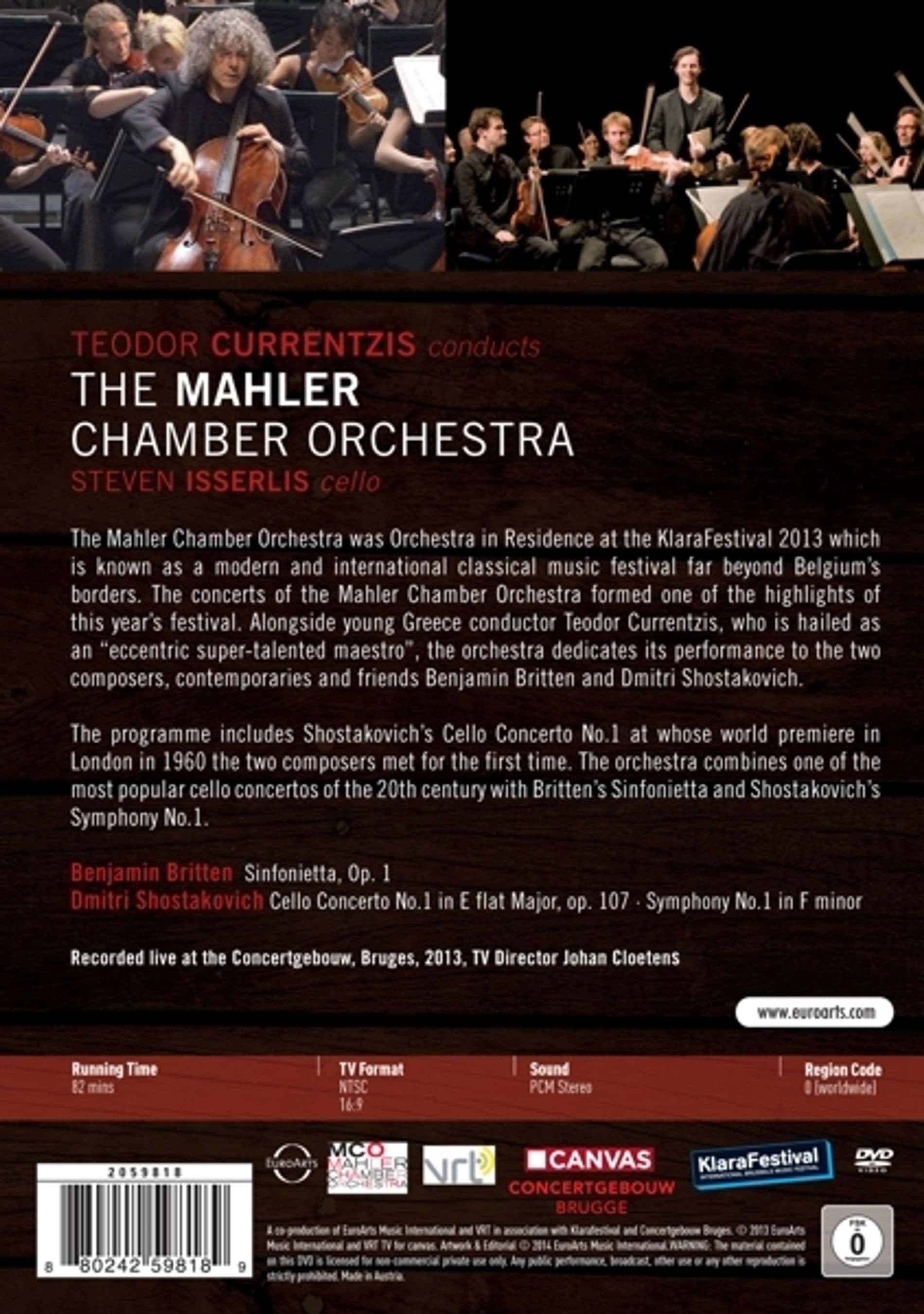 The Mahler Chamber Orchestra (DVD) | Steven Isserlis, Mahler Chamber Orchestra, Teodor Currentzis