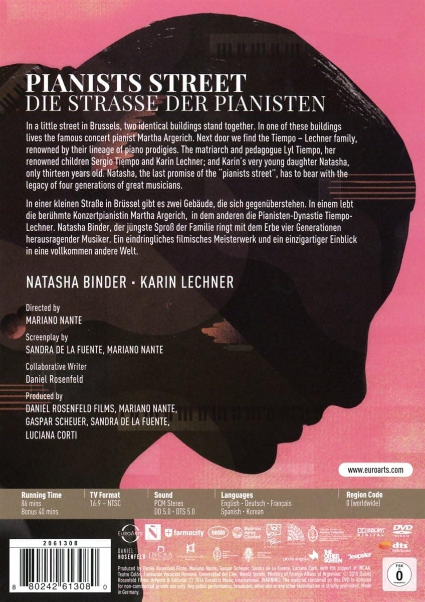 Pianists Street - La Calle de los Pianistas (DVD) | Natasha Lechner, Karin Lechner, Martha Argerich, Mariano Nante
