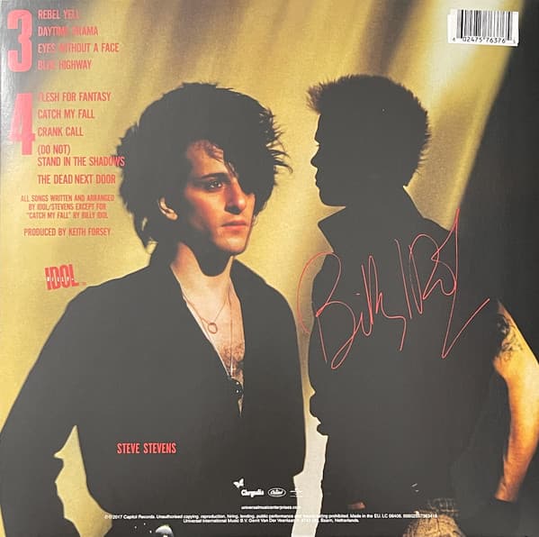 Rebel Yell - Solid Blue Vinyl | Billy Idol