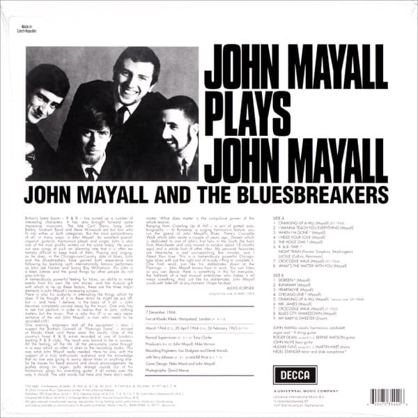 John Mayall Plays John Mayall - Red & Black Marble Vinyl | John Mayall