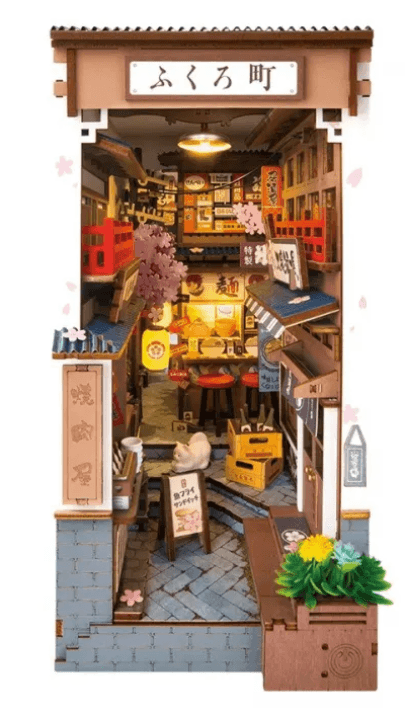 Book Nook - Puzzle 3D - Cotor de carte - Sakura Wine Alley | Robotime