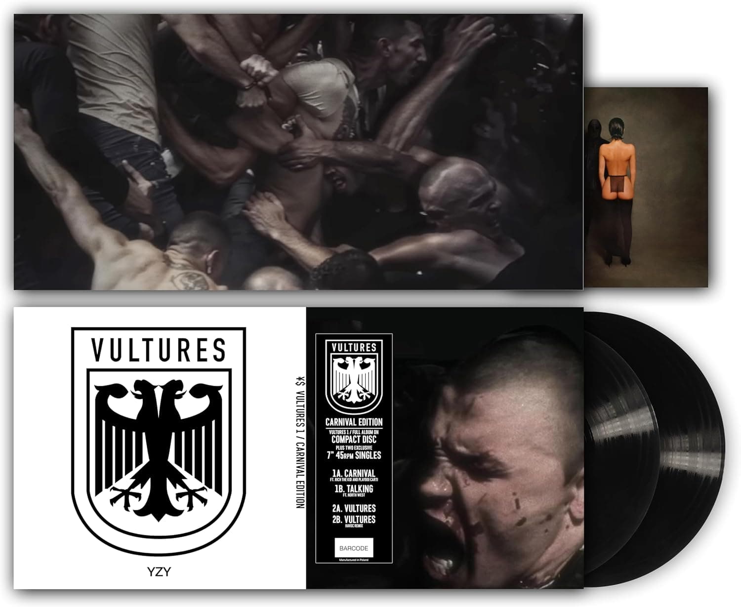 Vultures 1 - Carnival Edition (2x7" Vinyl, 45 RPM + CD) | YS, Kanye West, TyS