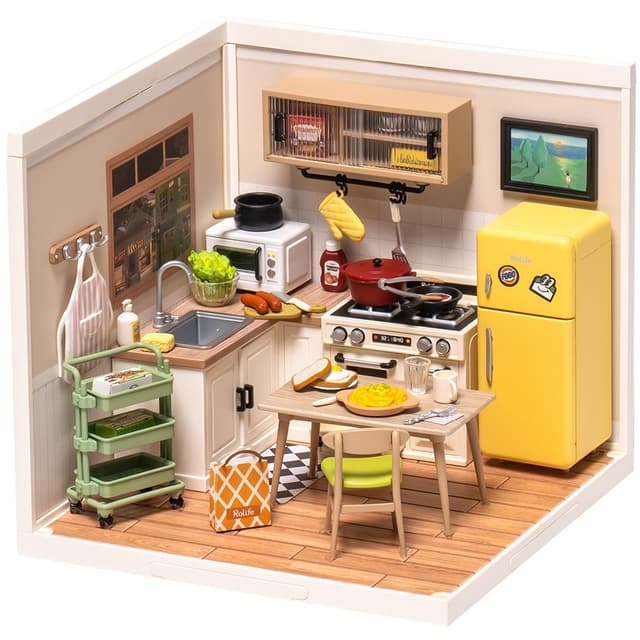 Puzzle 3D - Minicasuta - Happy Meals Kitchen | Robotime