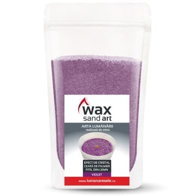 Lumanare - WaxSandArt Violet Parfum Orhidee - 250 g | Lumanaresele