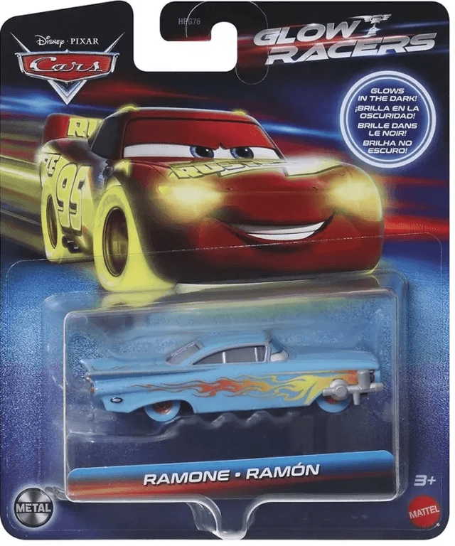 Jucarie - Cars Glow Racers - Masina metalica - Ramon | Mattel