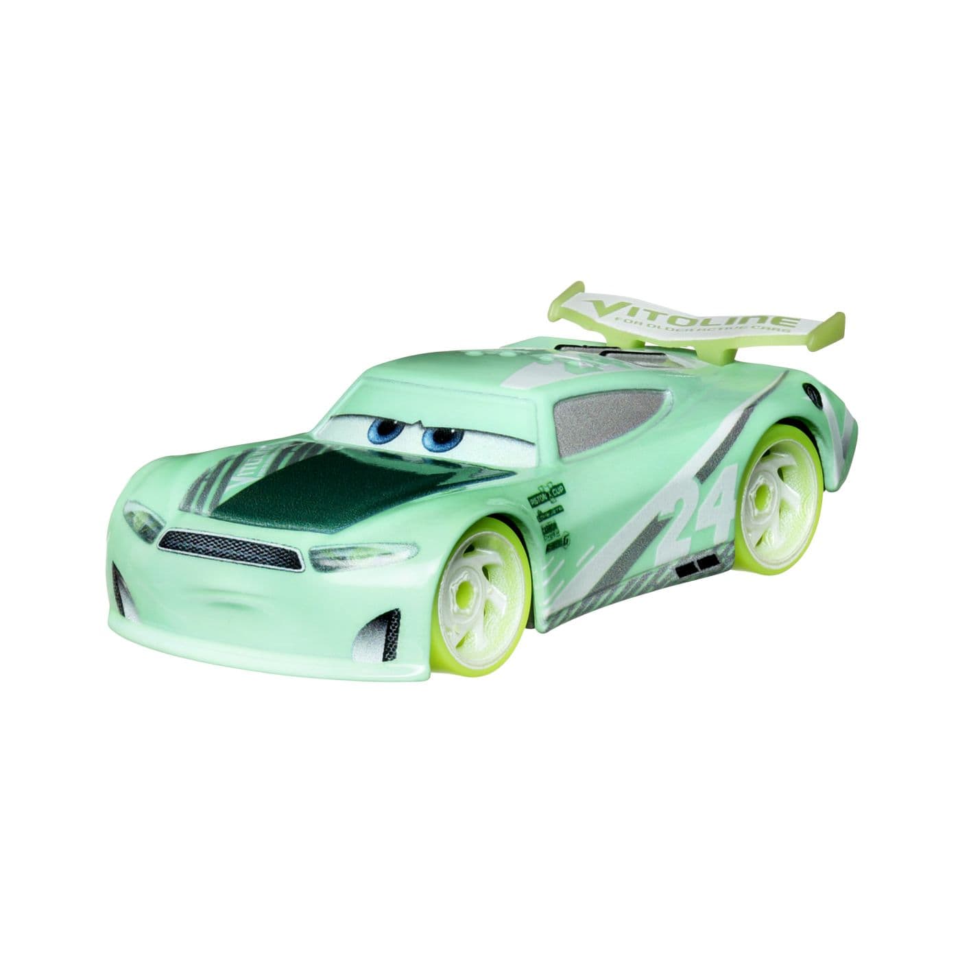 Masinuta metalica Disney Cars 3 Glow Racers - Chase Racelott | Mattel