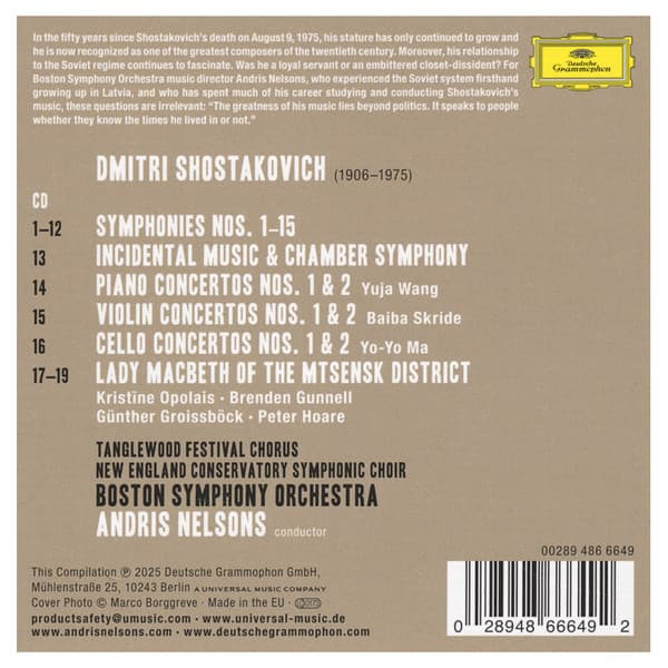 Symphonies - Concertos - Lady Macbeth | Dmitri Shostakovich, Yuja Wang, Baiba Skride