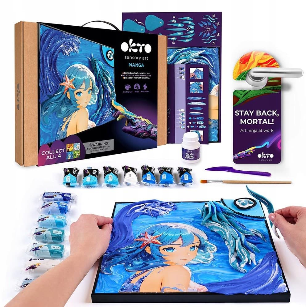 Set creativ - Sensory Art - Manga Water | Okto Clay