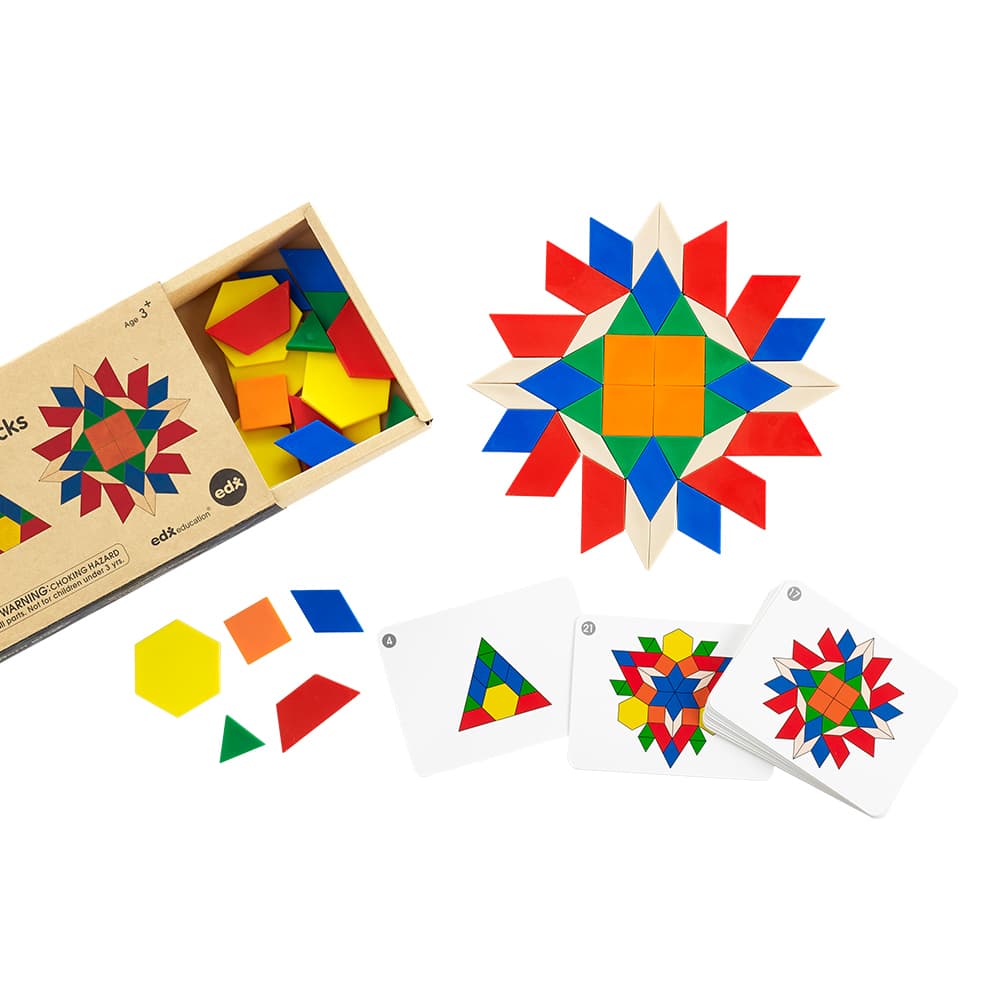 Set educativ - Busy Play Pattern Blocks | Edx Education