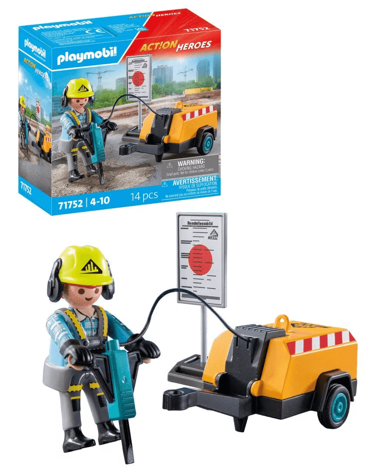 Set de joaca - Muncitor cu ciocan demolator | Playmobil