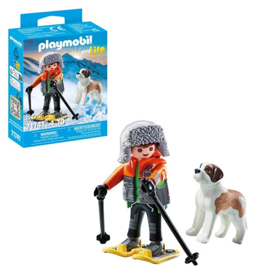 Figurina - Drumet si caine Saint Bernard | Playmobil