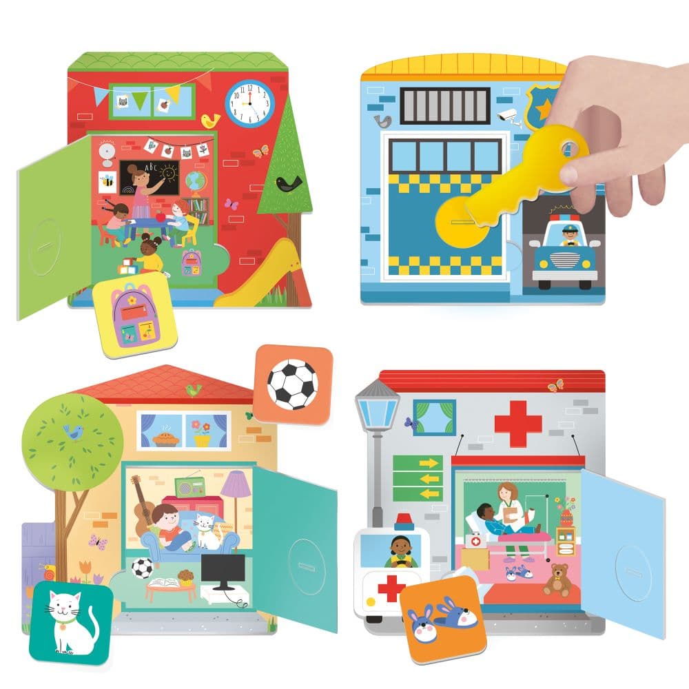 Joc - Montessori - Observa deschide si gaseste  | Headu