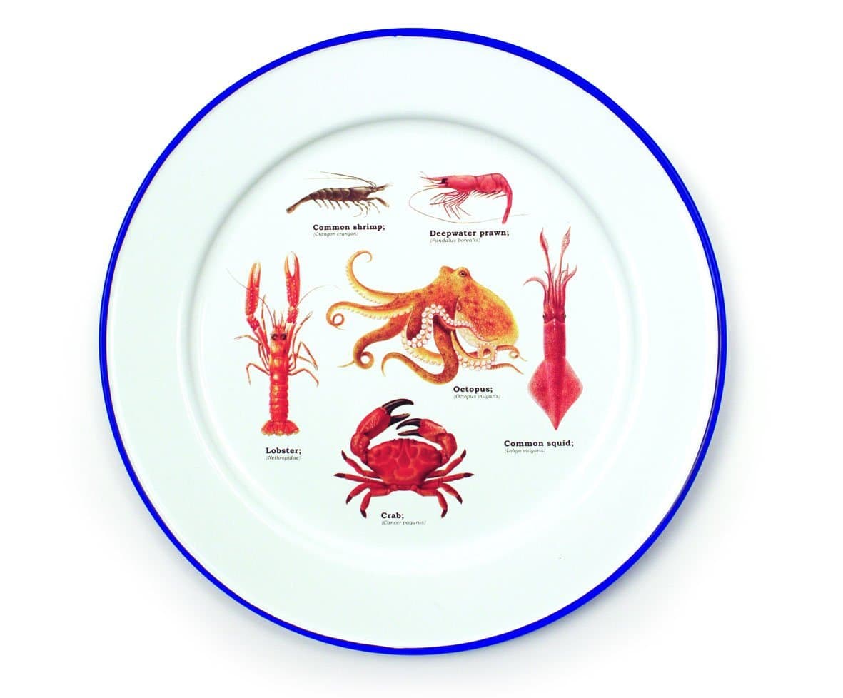 Farfurie metalica - Sea life - Set 2 | Gift Republic