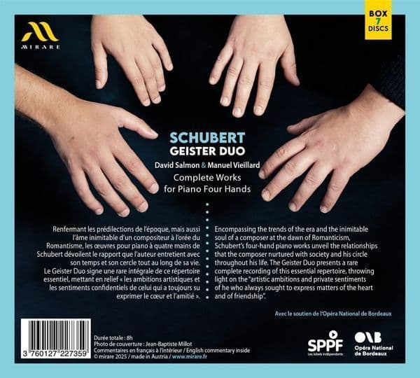 Schubert: Complete Works For Piano Fout Hands | Geister Duo