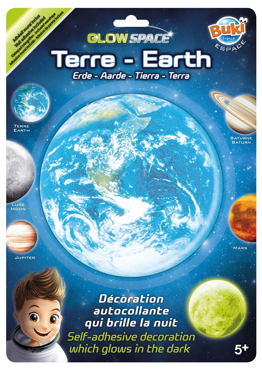 Sticker decorativ fosforescent - Earth | Buki