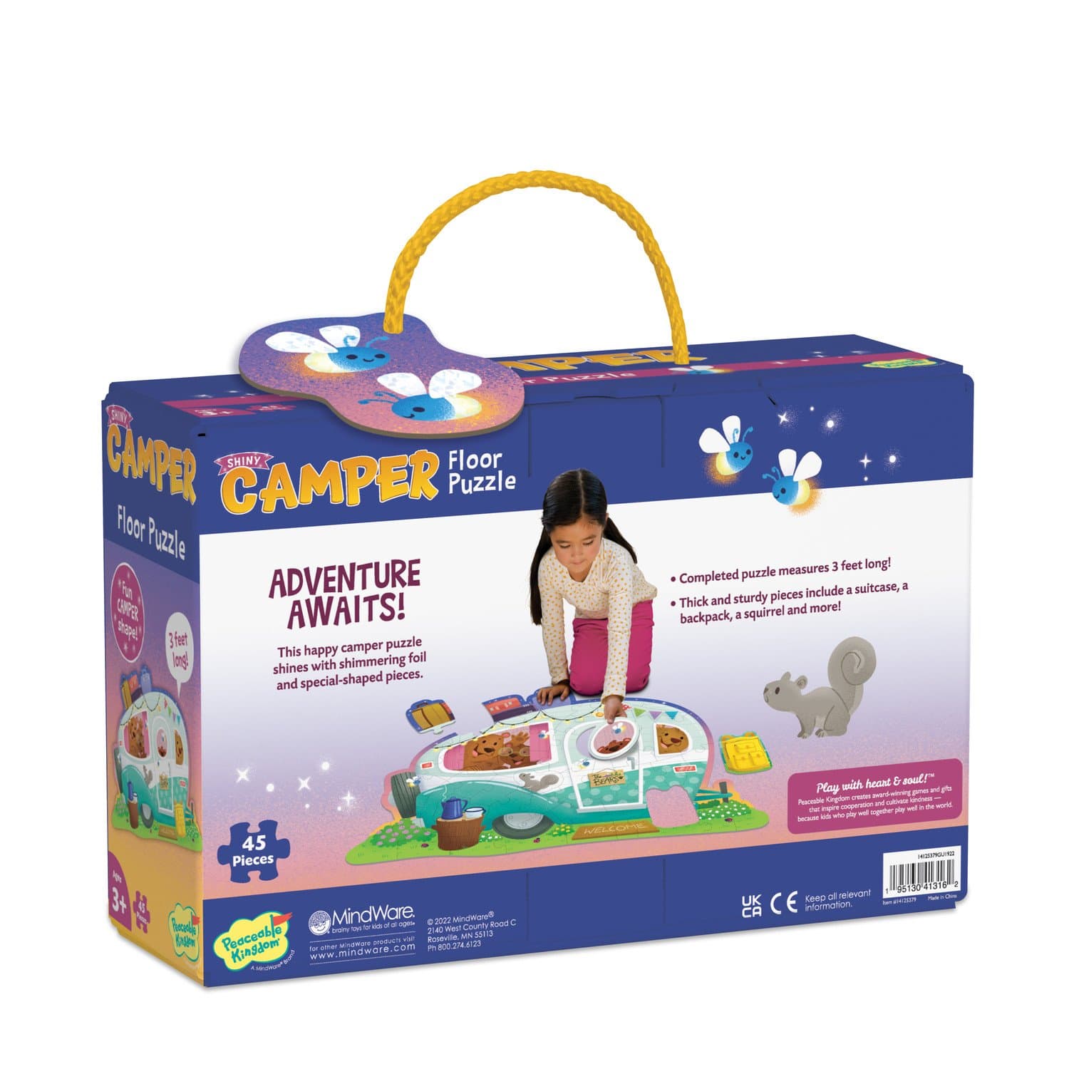 Puzzle de podea - Camper, 45 piese | Peaceable Kingdom