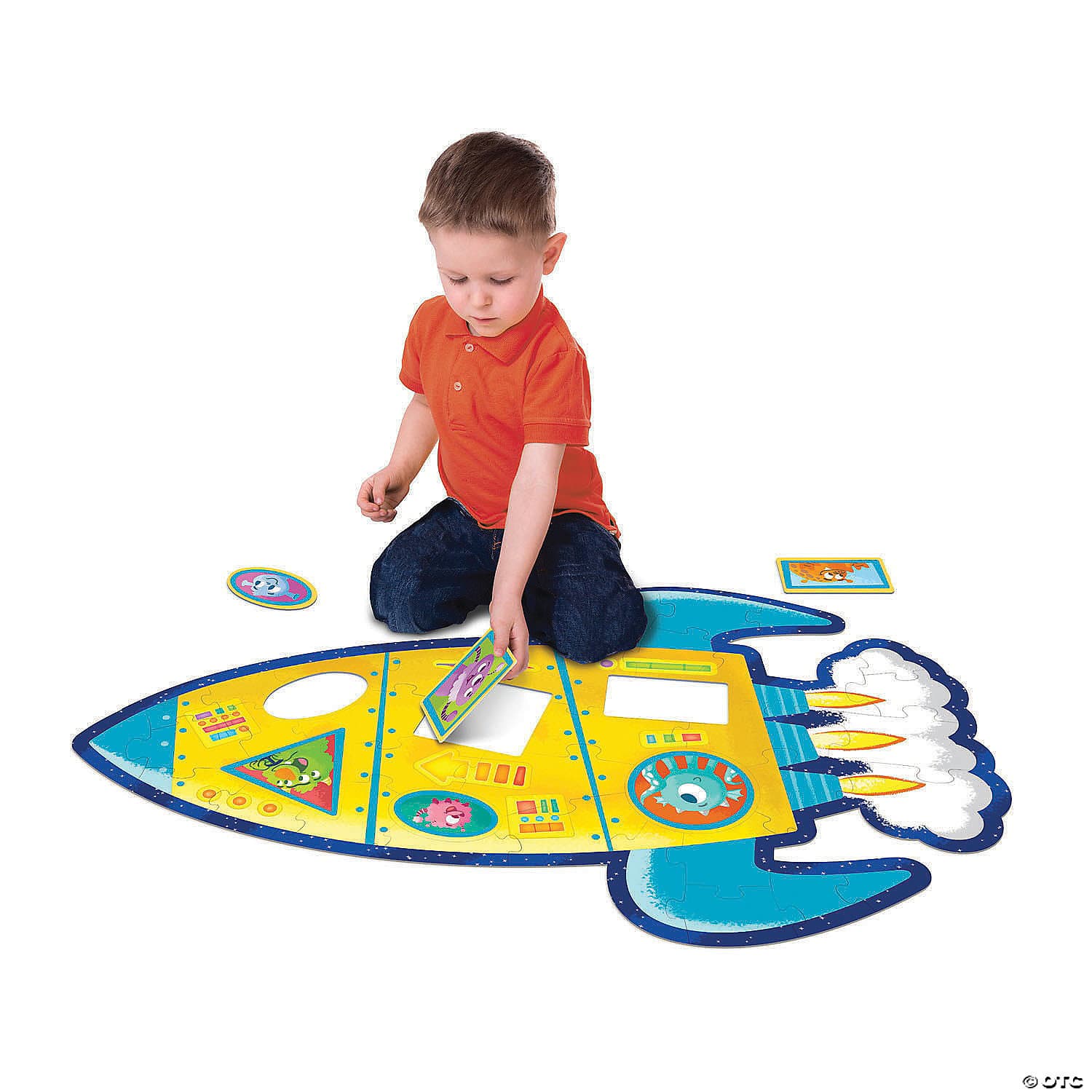 Puzzle de podea - Racheta, 39 piese | Peaceable Kingdom