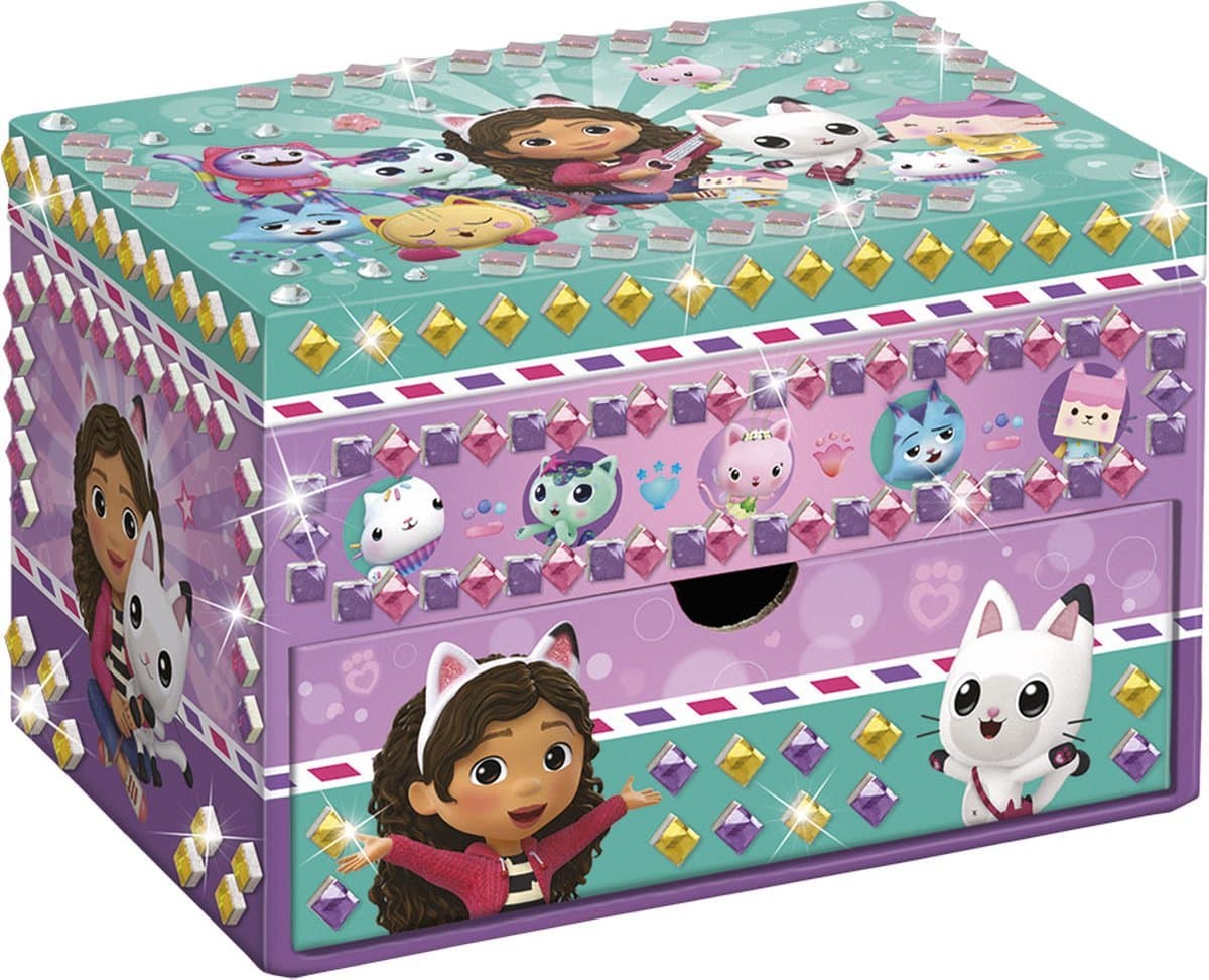 Set creativ - Gabby's Dollhouse - Decoreaza propria cutie de bijuterii | Totum