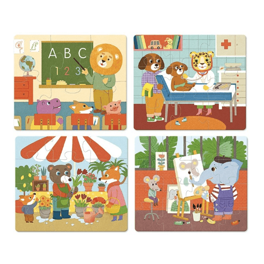 Set 4 puzzle-uri - Acasa | Vilac