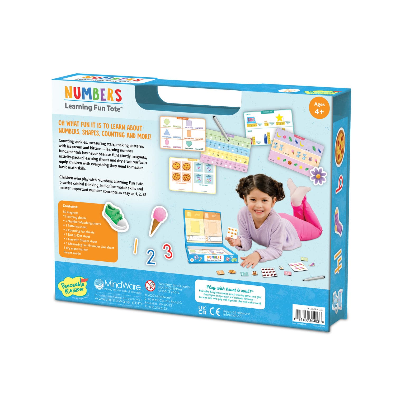 Joc educativ cu magneti - Invata numerele | Peaceable Kingdom