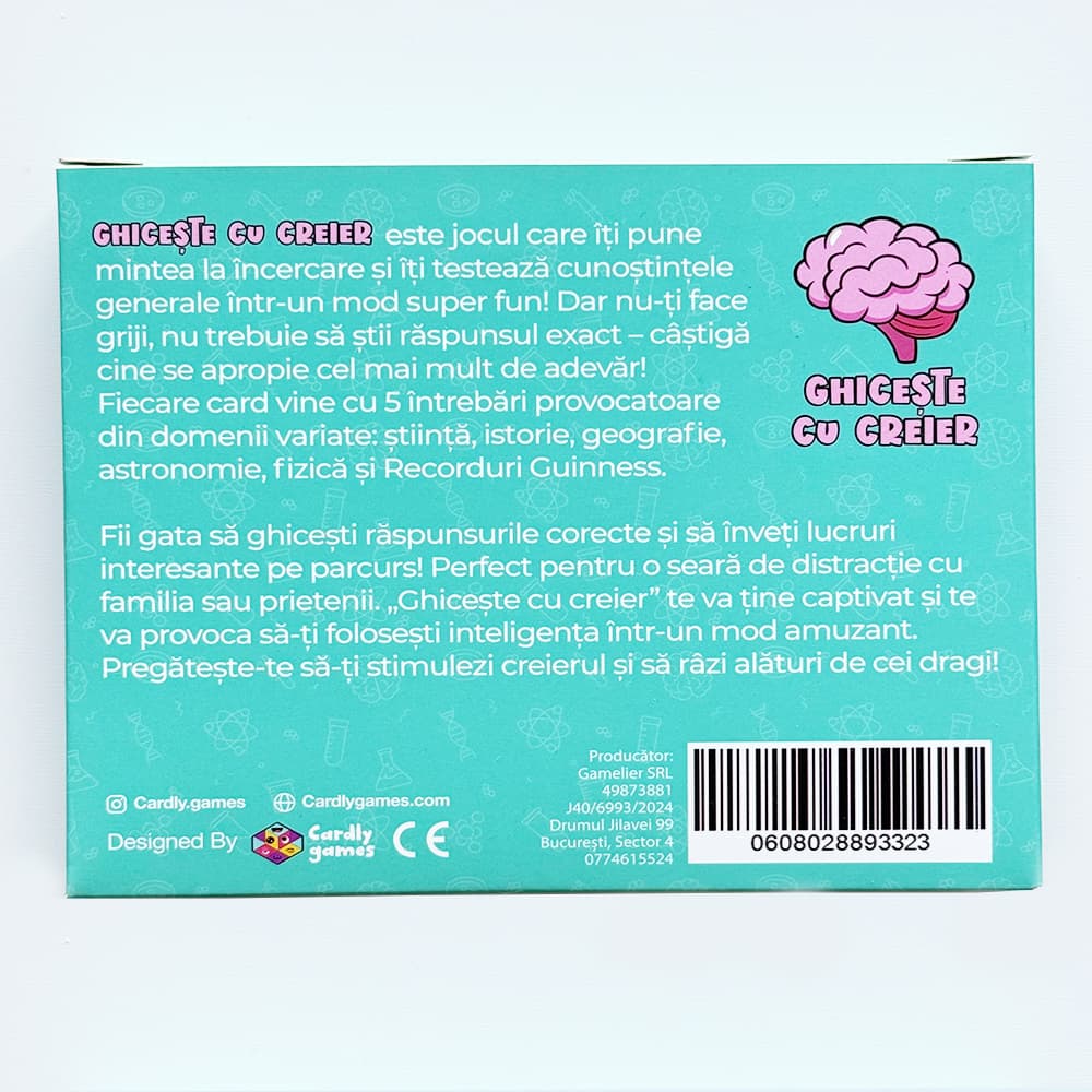 Joc de societate - Ghiceste cu creier | Cardly