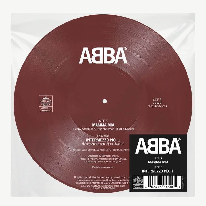 Mamma Mia (Picture Vinyl 7", 45 RPM) | ABBA