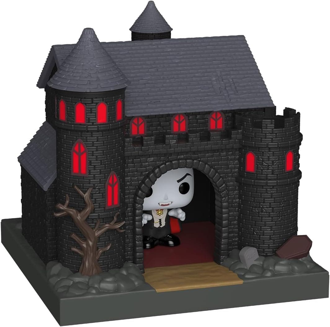 Figurina - Funko Pop! Bitty Towns - Universal Monsters - Dracula And Castle | Funko