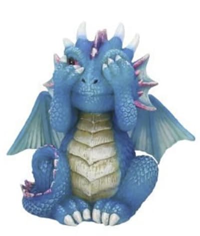 Figurina - Three Wise Dragonlings - See No Evil | Nemesis Now