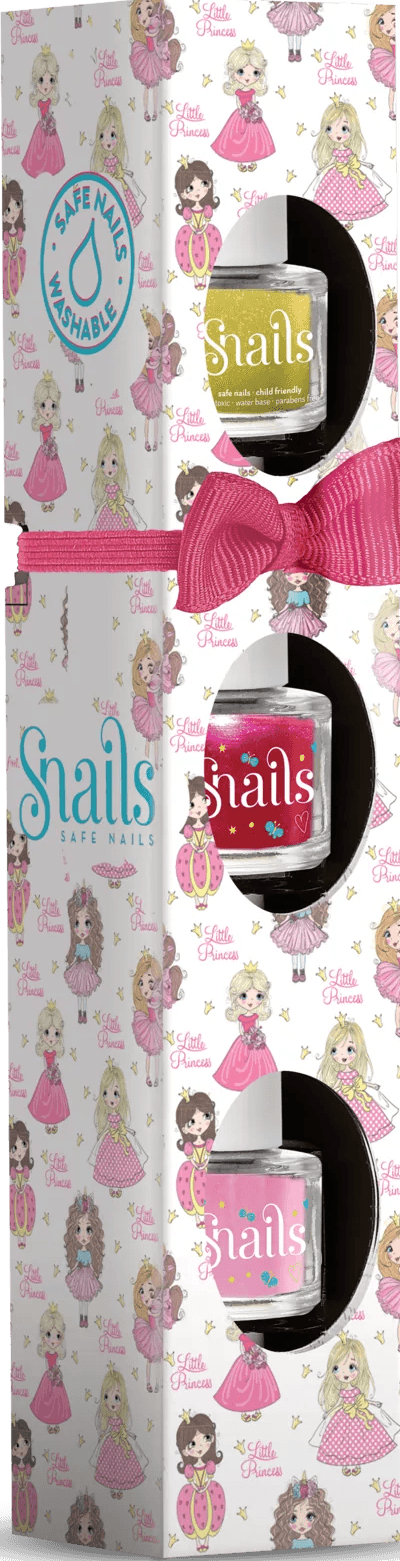 Set 3 flacoane lac de unghii pentru copii - Little Princess | Snails