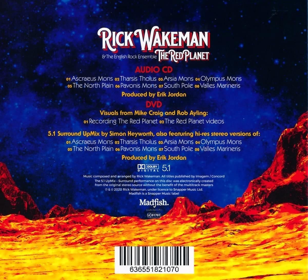 The Red Planet (CD+DVD) | Rick Wakeman, The English Rock Ensemble