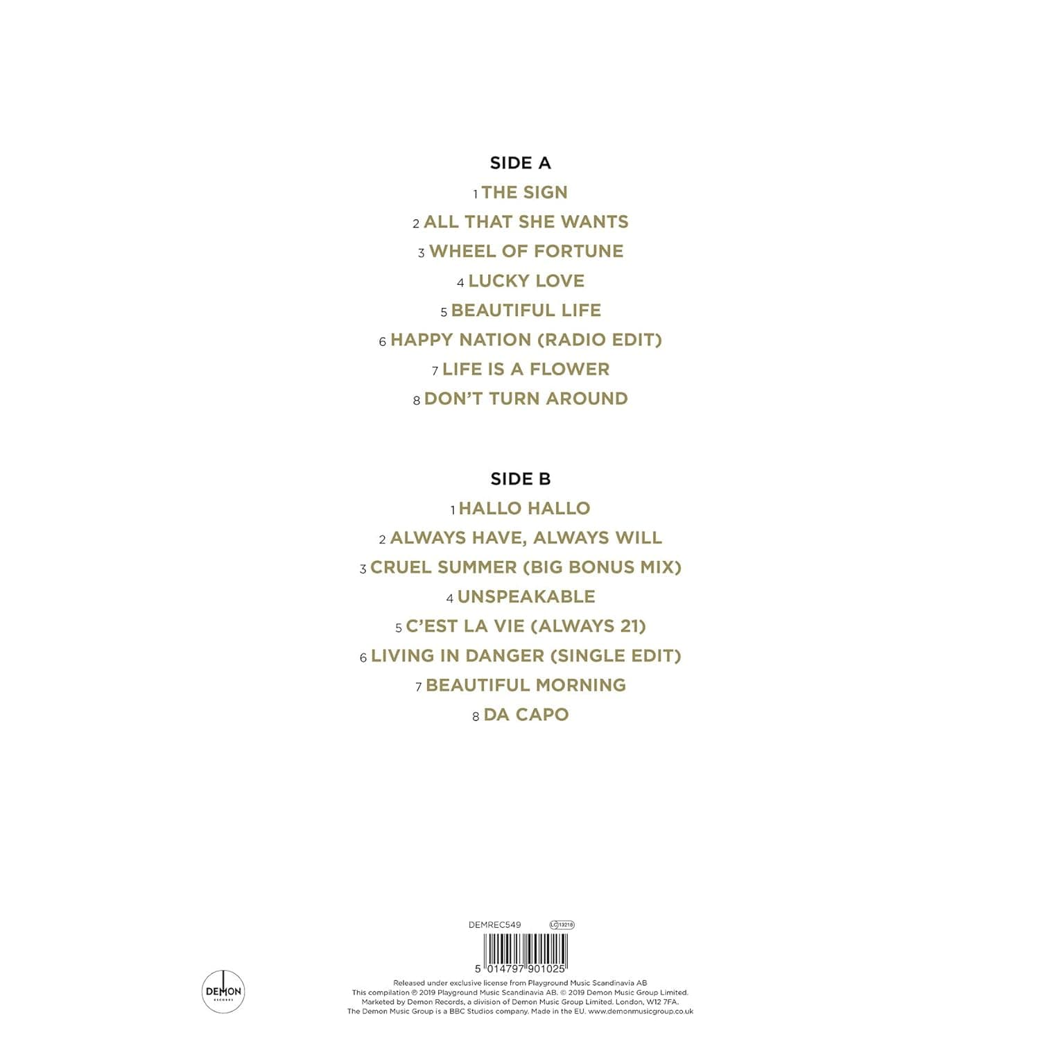 Gold (Gold Vinyl) | Ace Of Base