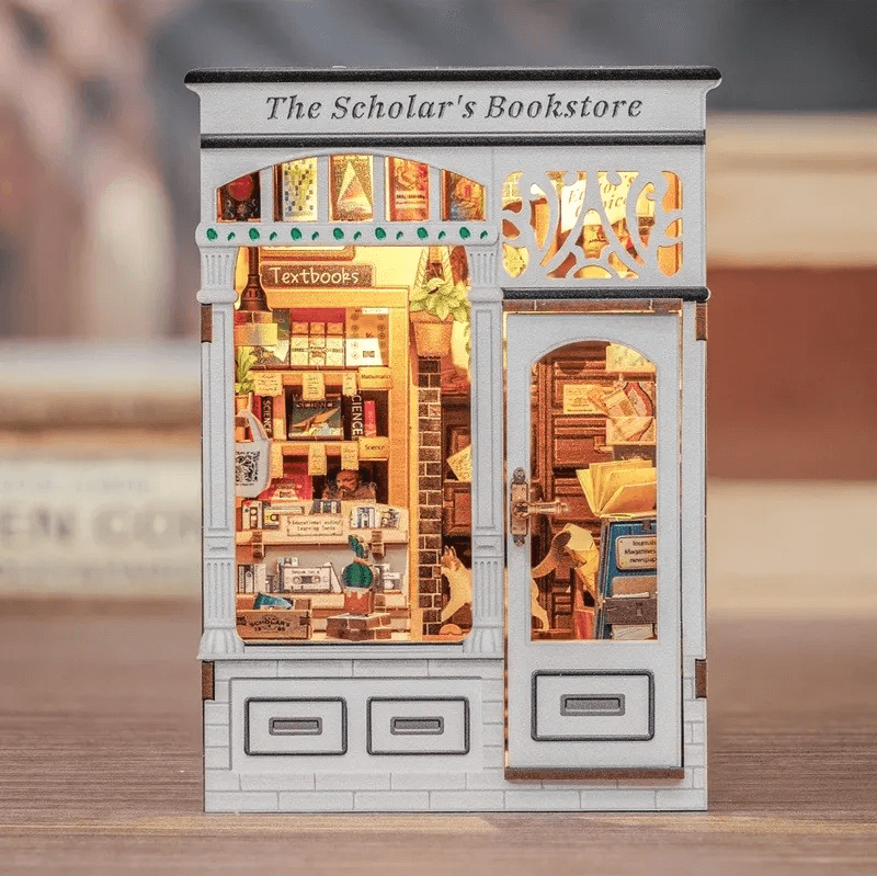 Puzzle 3D 168 piese - Cotor de carte - The Scholar's Bookstore | Cutebee