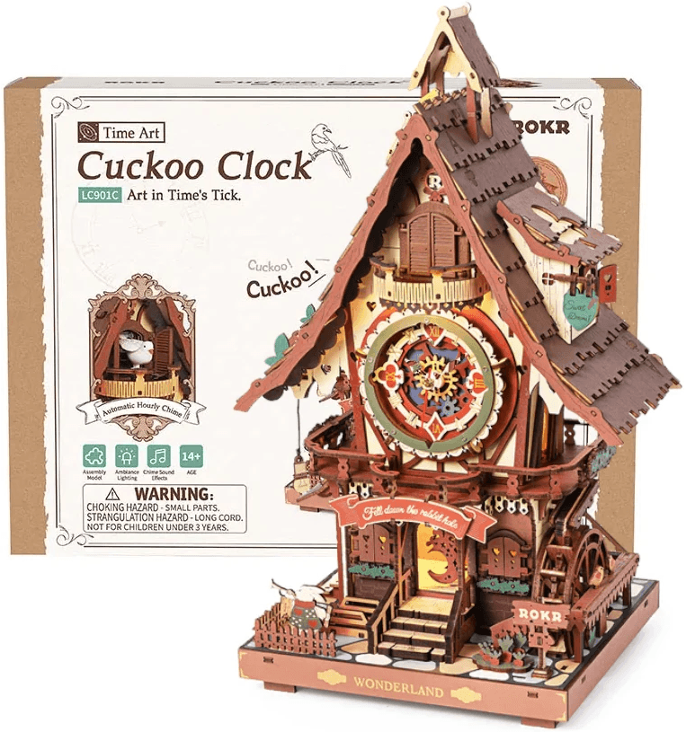 Puzzle 3D 436 piese - Cuckoo Clock | Robotime