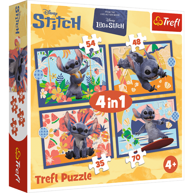 Puzzle 4 in 1 -  Vacanta in Hawaii | Trefl
