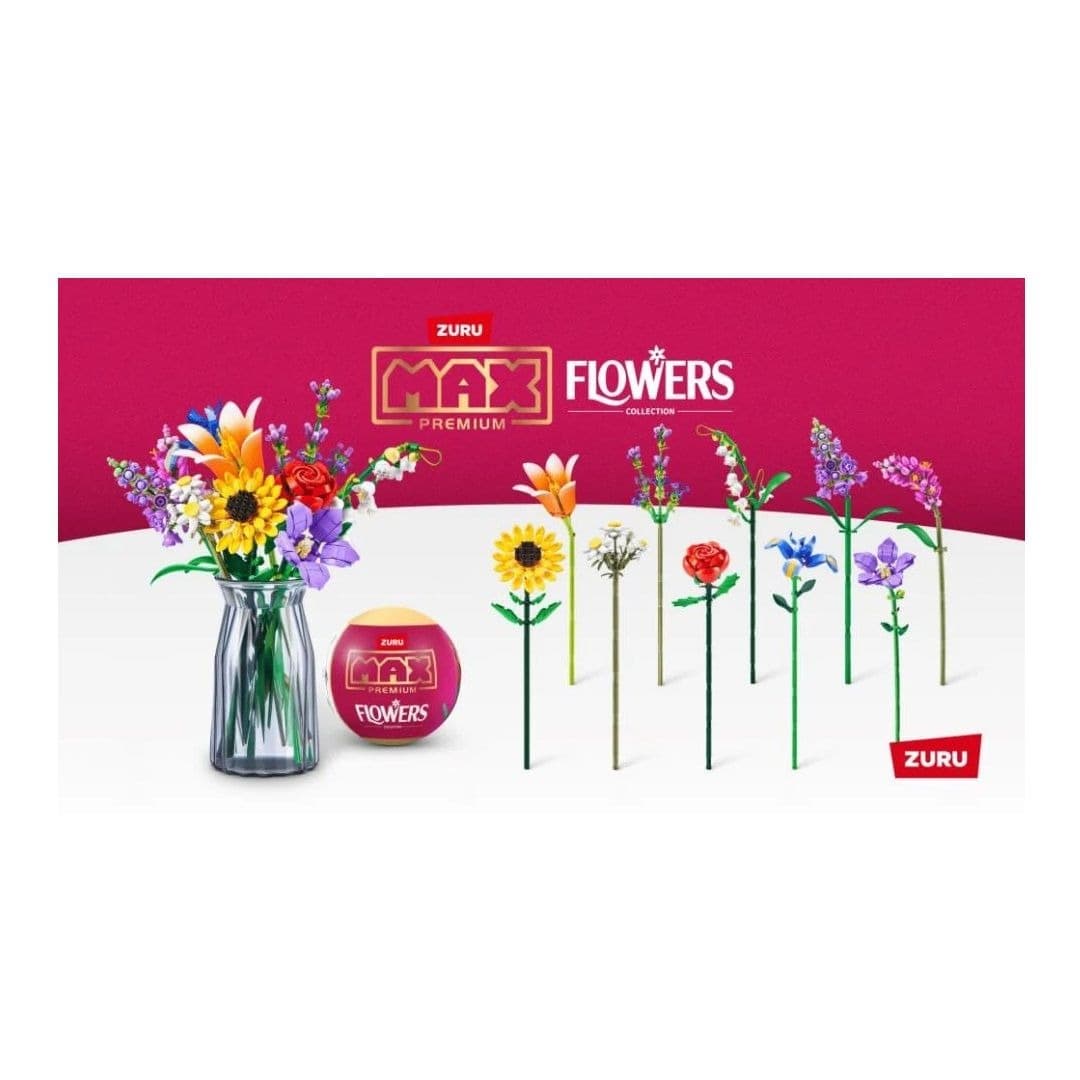 Set de constructie - Zuru Max Flowers (produs surpriza, pret pe bucata) | Zuru