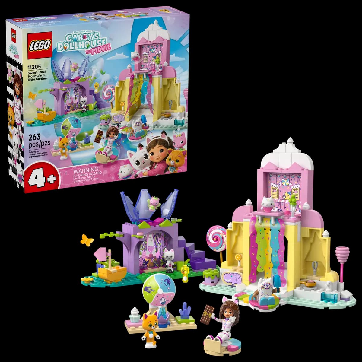 LEGO Gabby's Dollhouse - Sweet Treat Mountain and Kitty Garden (11205) | LEGO